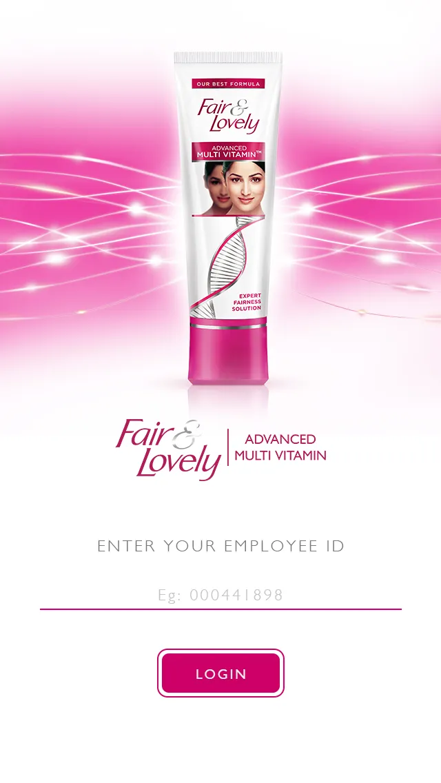 Employee login screen